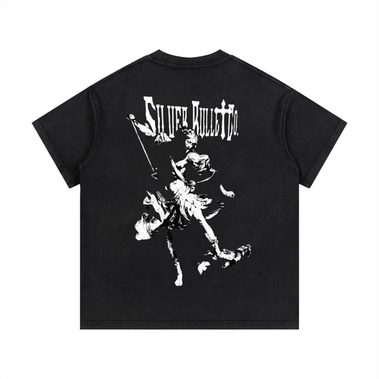 'Archangel Michael' Vintage Wash Cotton T-Shirt