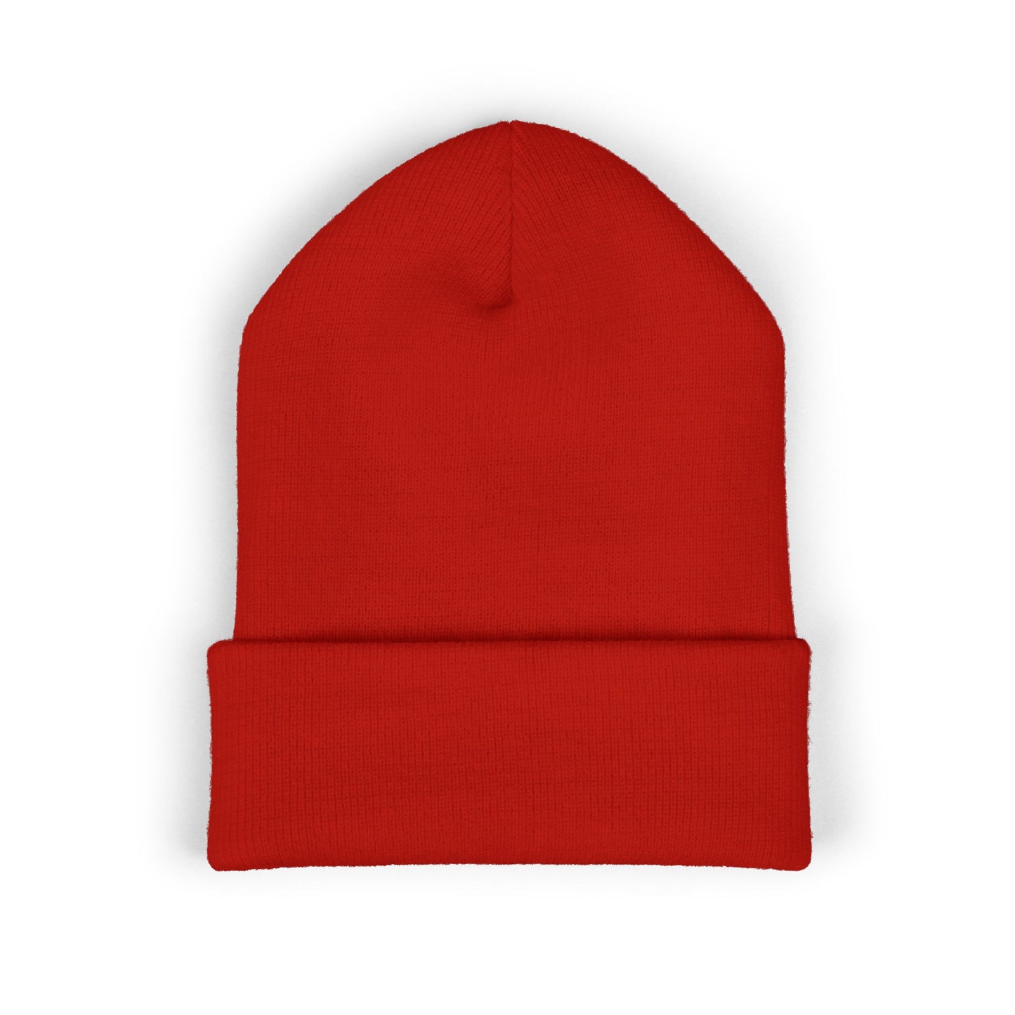 Embroidered Skull Cuffed Beanie