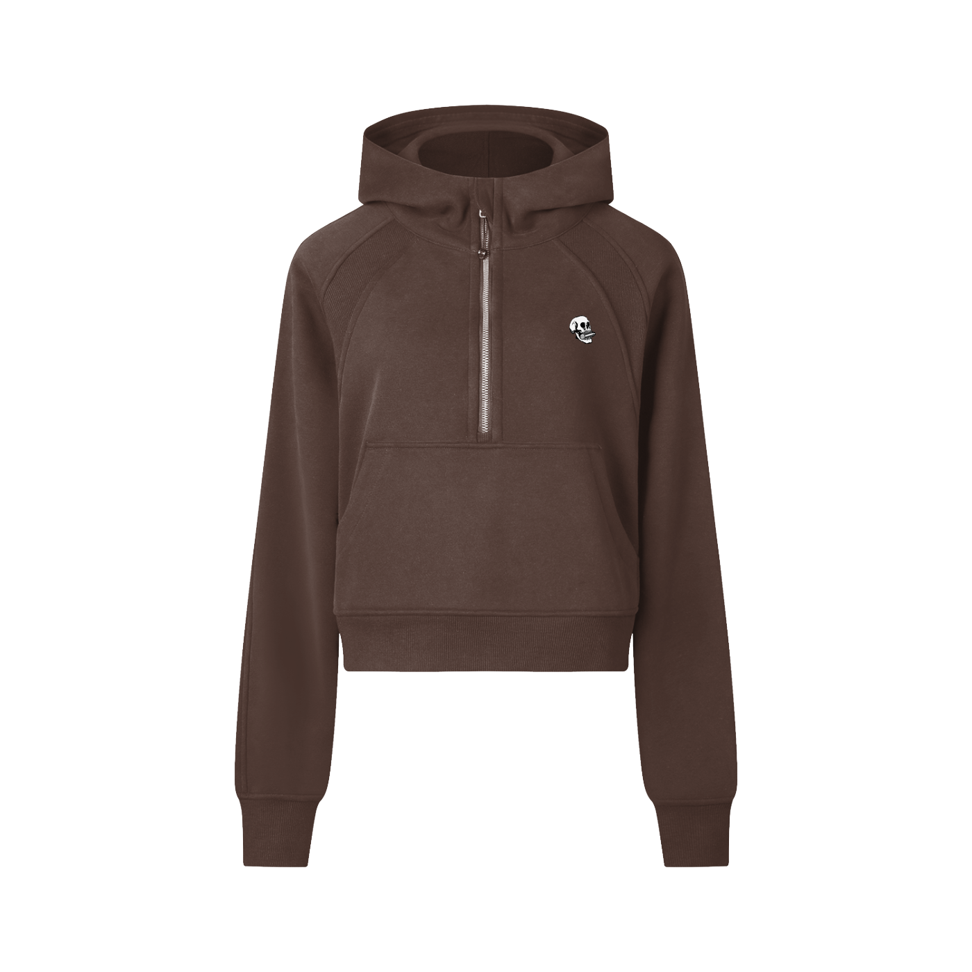 Women's SBC Skull Cropped Half-Zip Hoodie