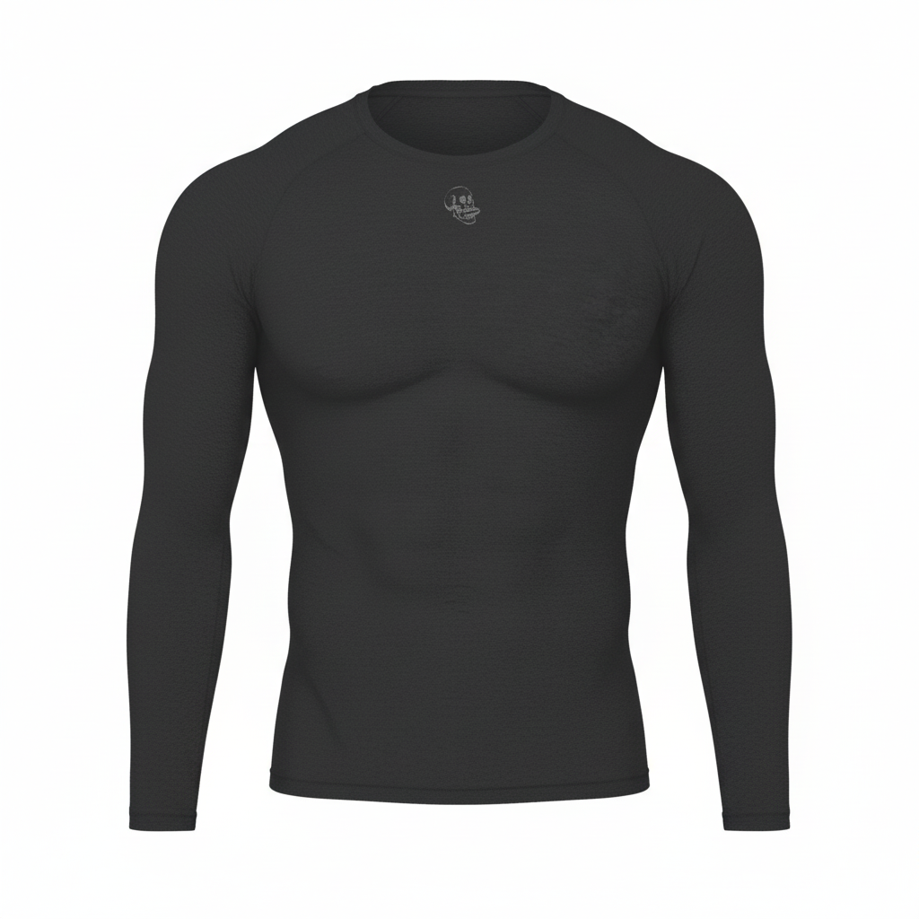 'Misc Skull' Performance Long Sleeve T-Shirt