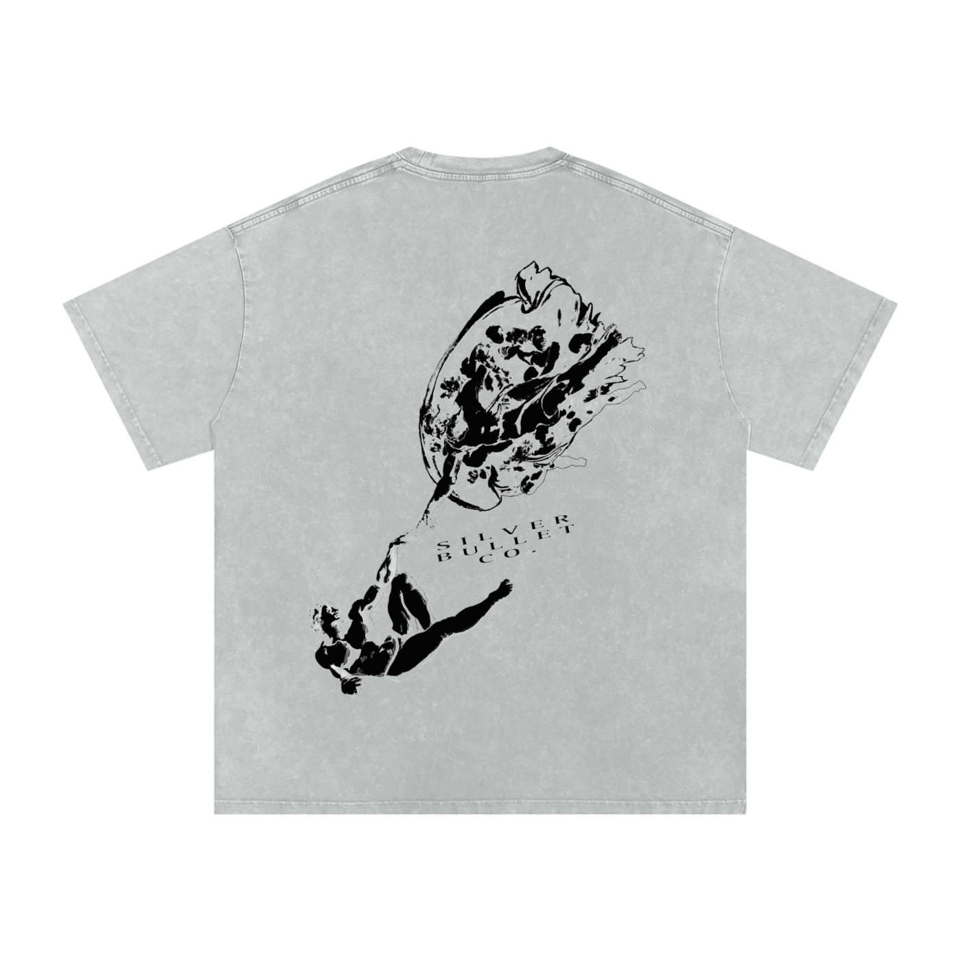 'Creation of Adam' Oversized Tee (Inverted)