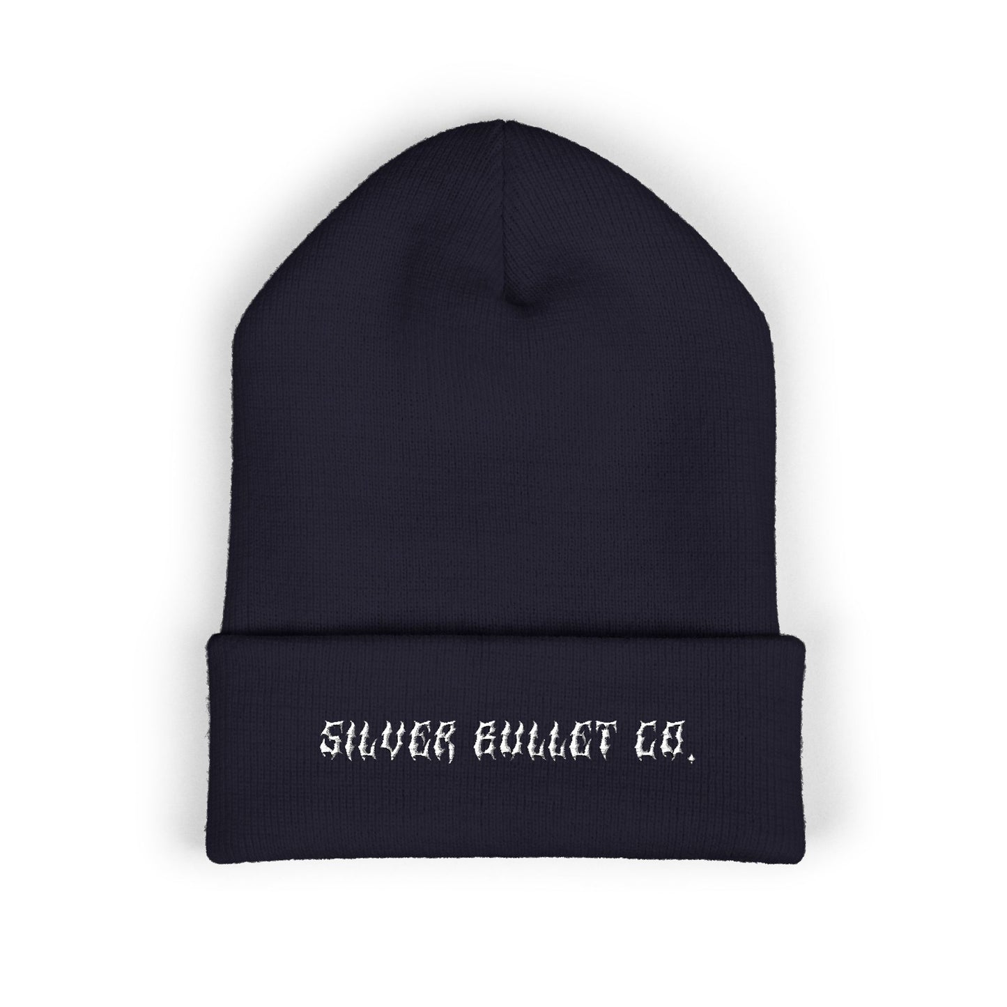 Embroidered 'Silver Bullet Co.' Cuffed Beanie