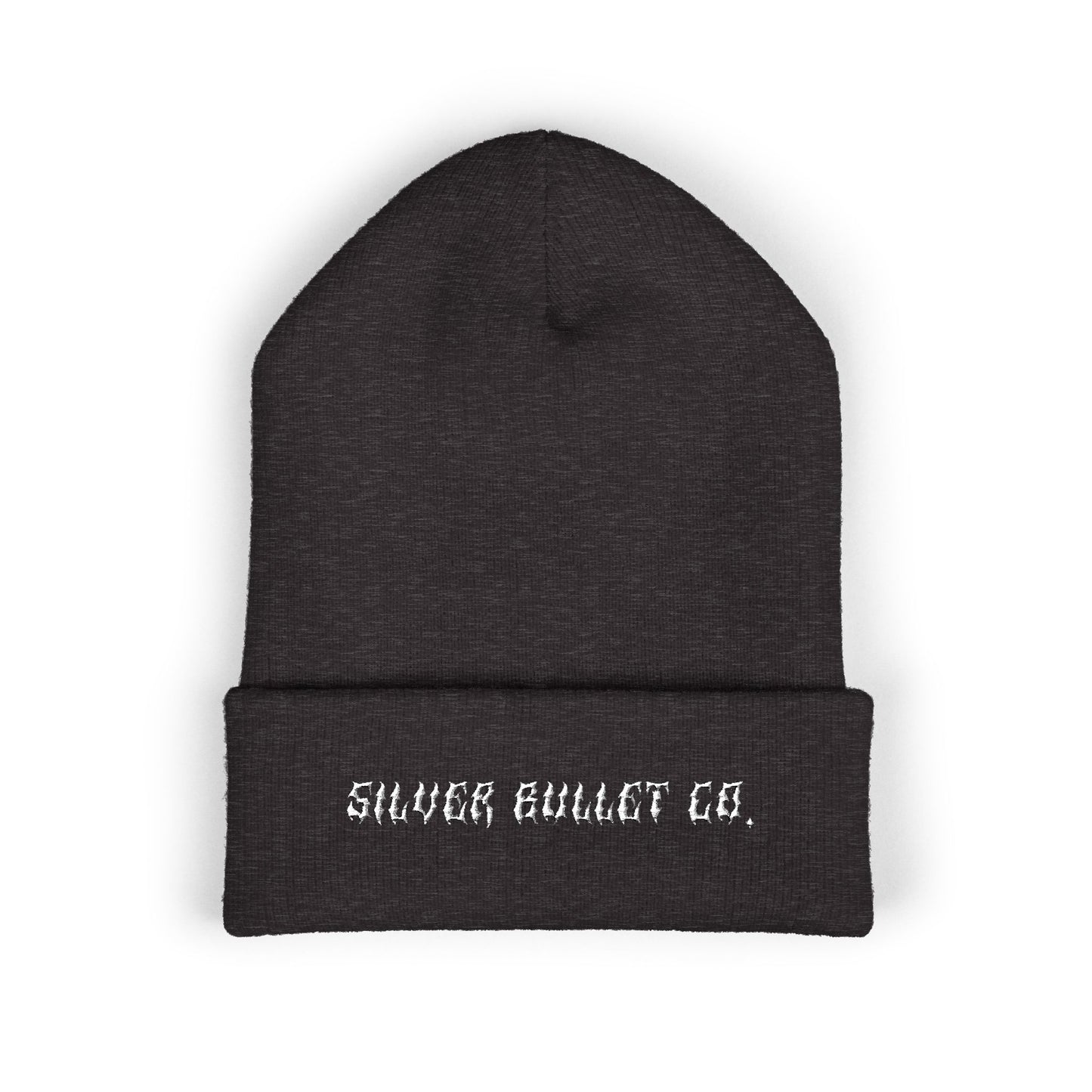 Embroidered 'Silver Bullet Co.' Cuffed Beanie