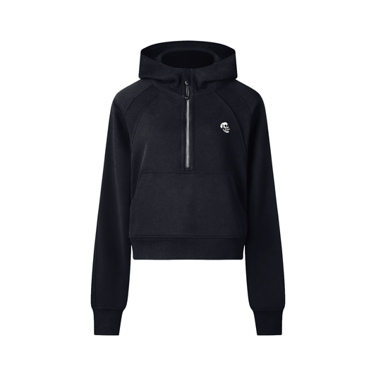 Women's SBC Skull Cropped Half-Zip Hoodie