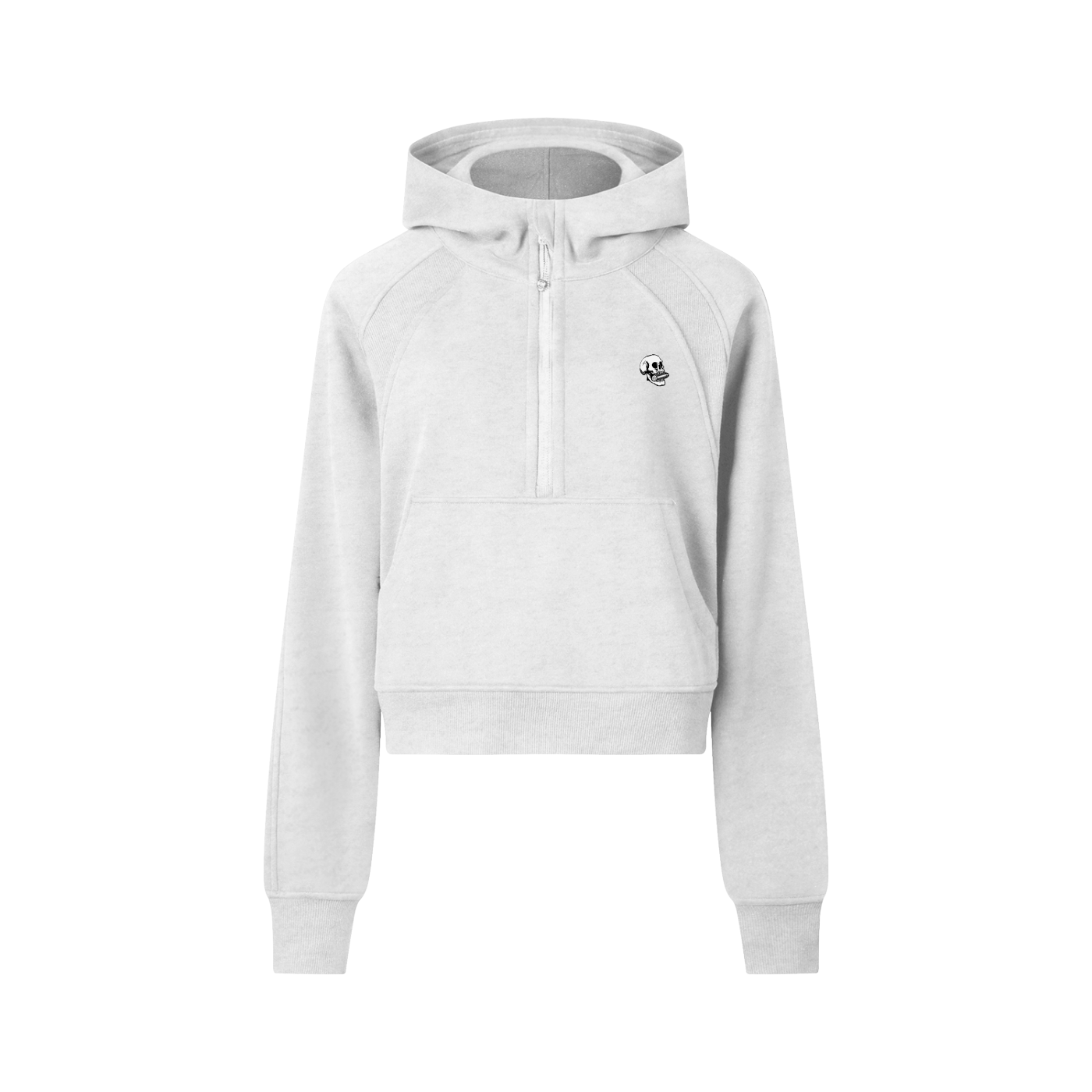 Women's SBC Skull Cropped Half-Zip Hoodie