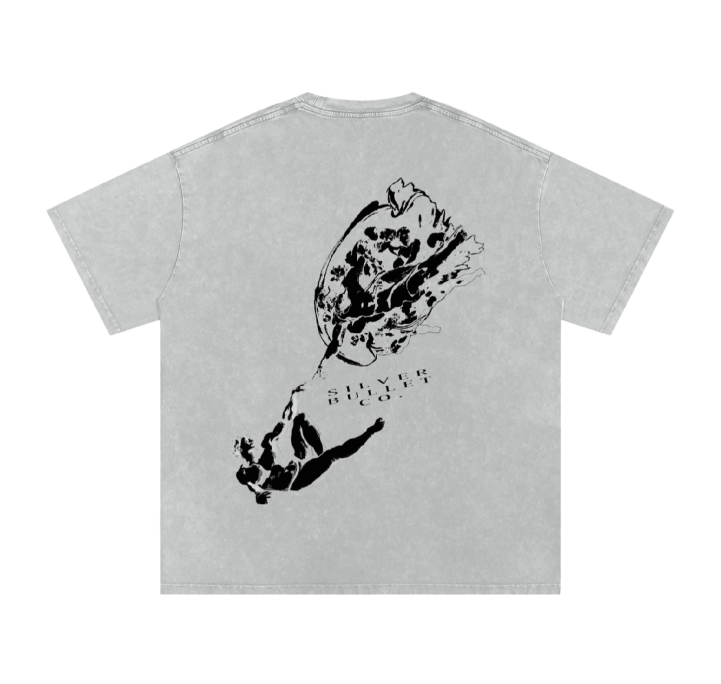 'Creation of Adam' Oversized Tee (Inverted)