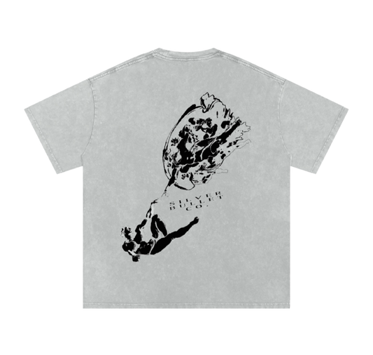 'Creation of Adam' Oversized Tee (Inverted)