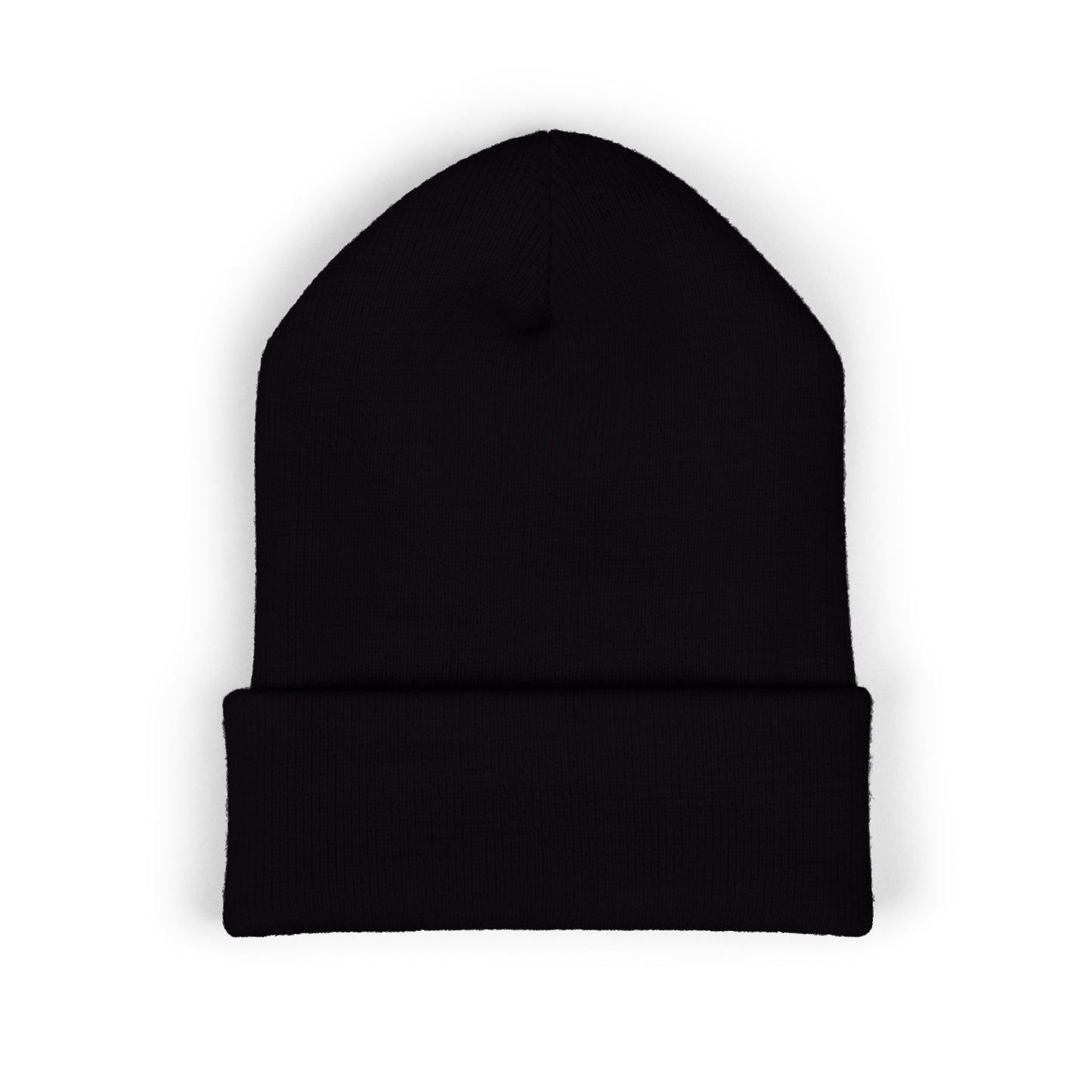 Embroidered Skull Cuffed Beanie