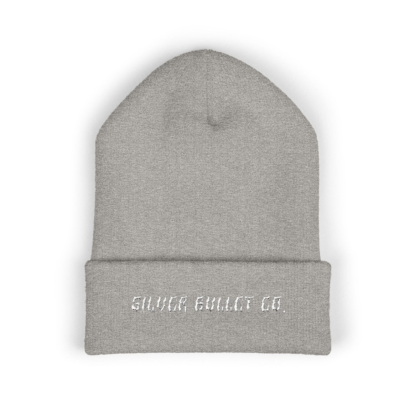 Embroidered 'Silver Bullet Co.' Cuffed Beanie