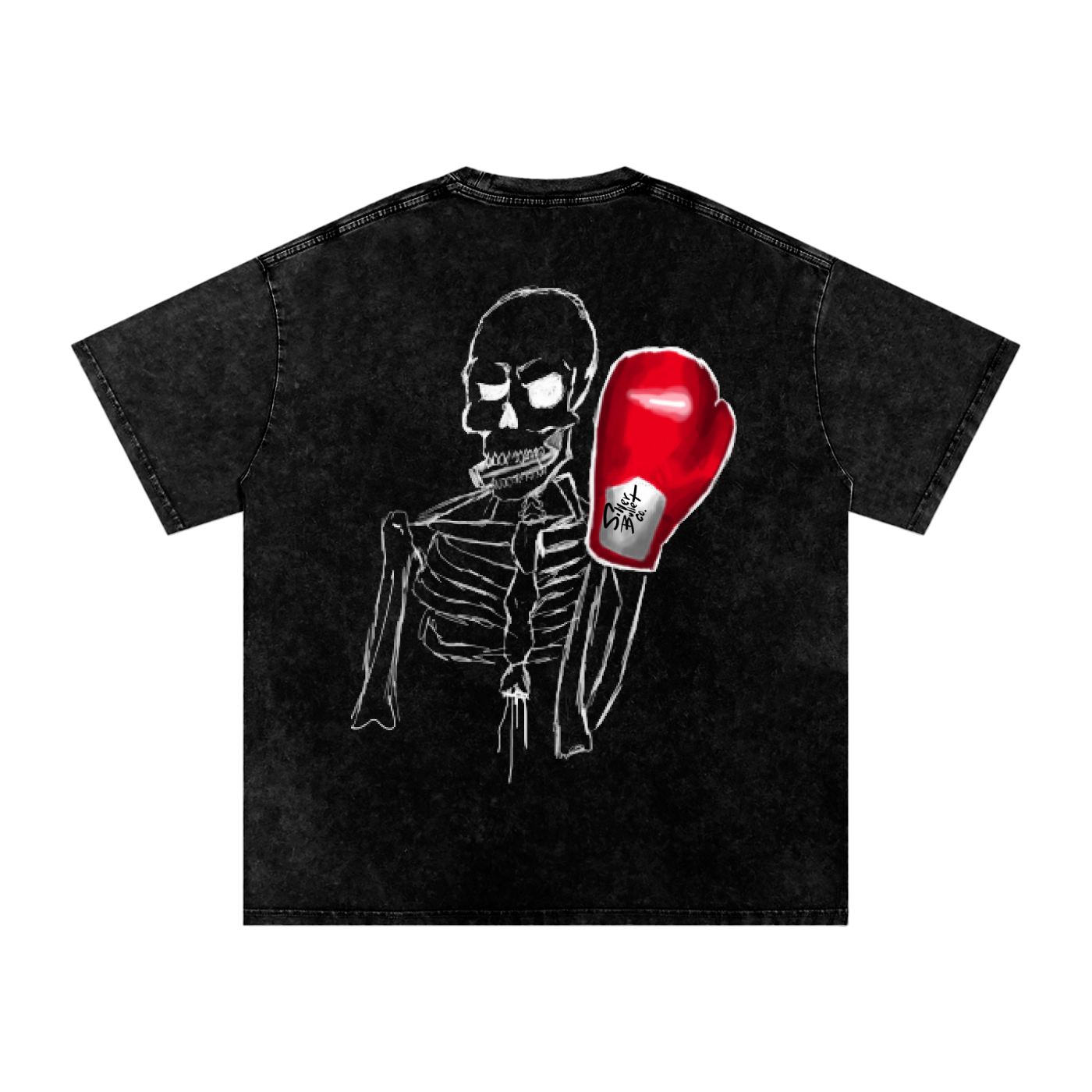 SBC Skull Boxing Oversized Cotton T-Shirt