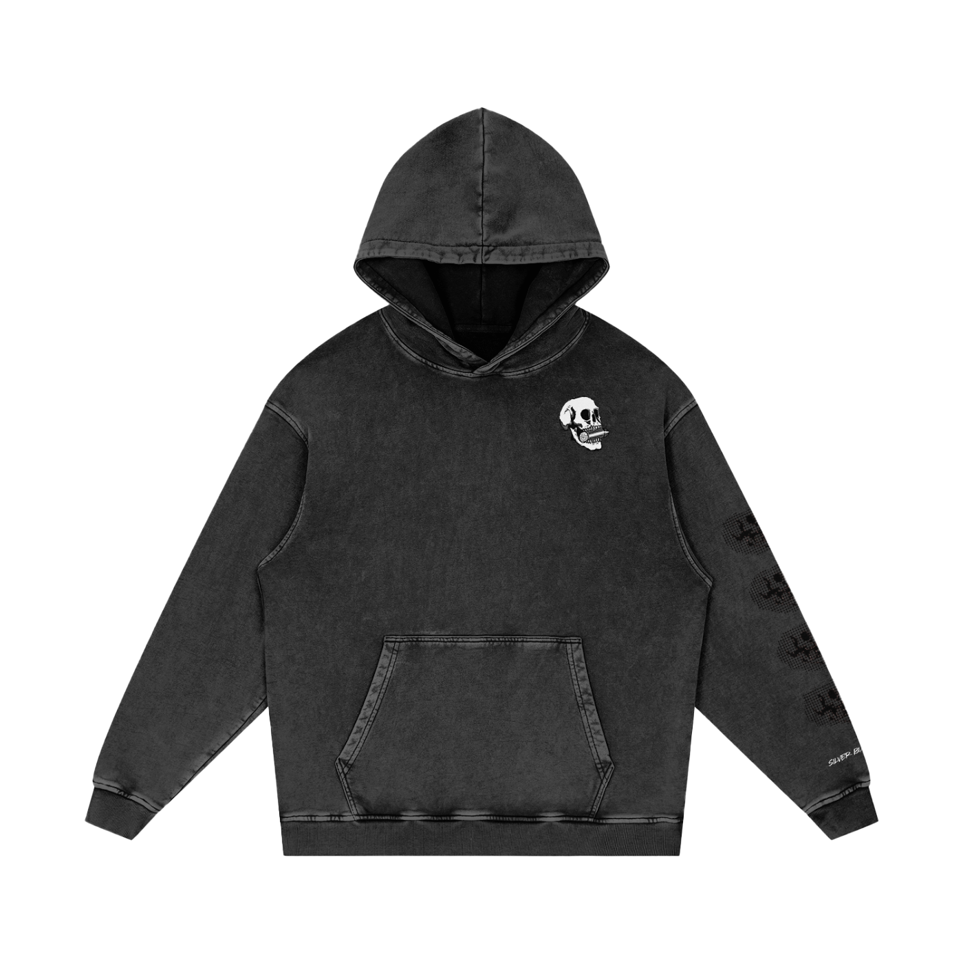 SBC Skull Loose Cotton Hoodie