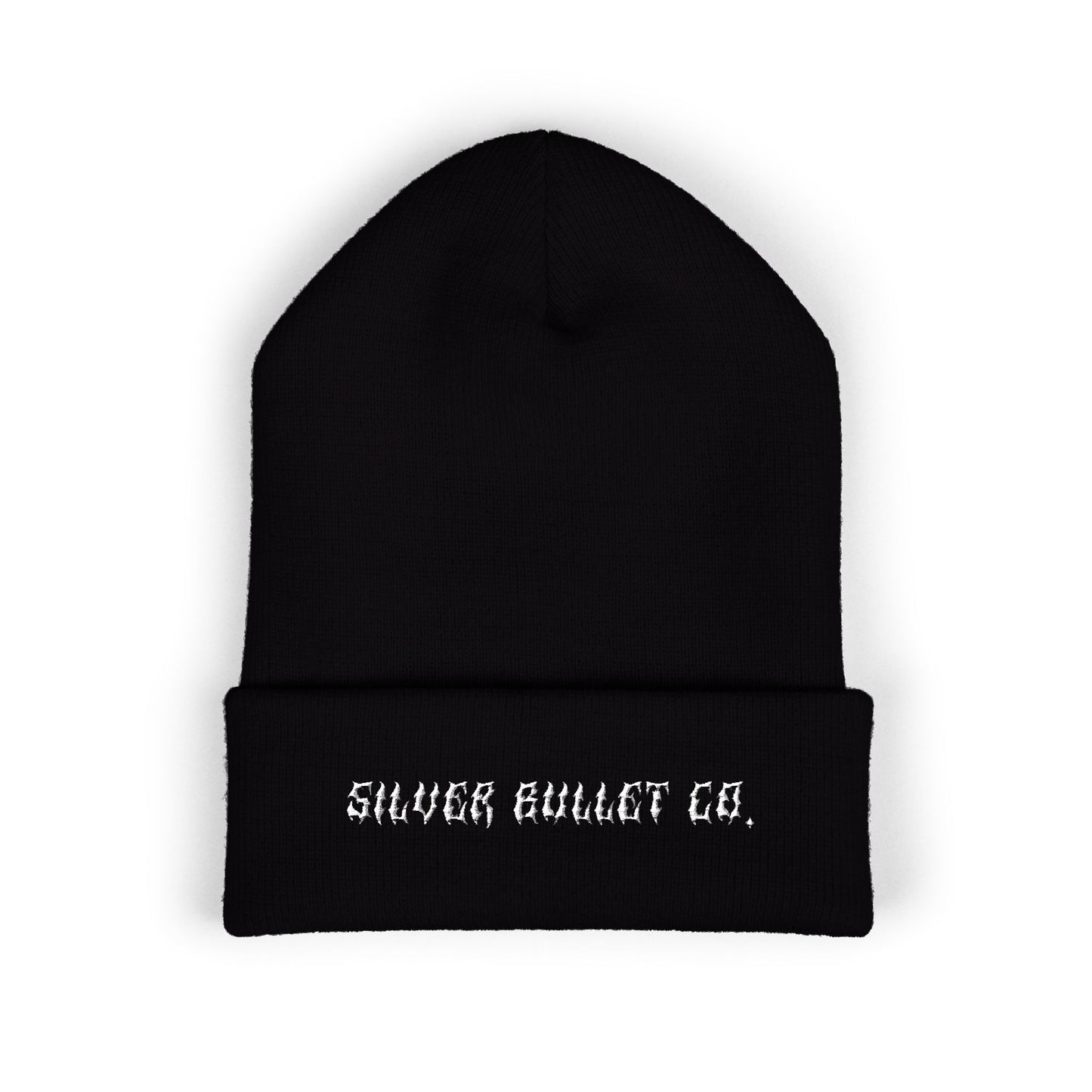 Embroidered 'Silver Bullet Co.' Cuffed Beanie