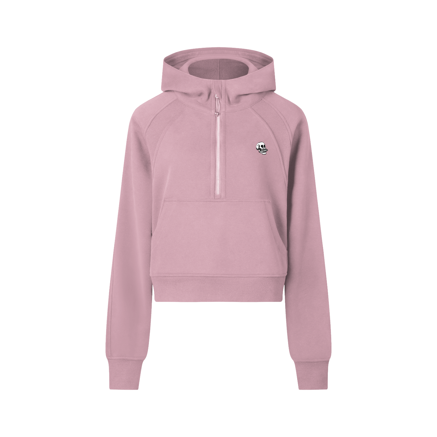 Women's SBC Skull Cropped Half-Zip Hoodie