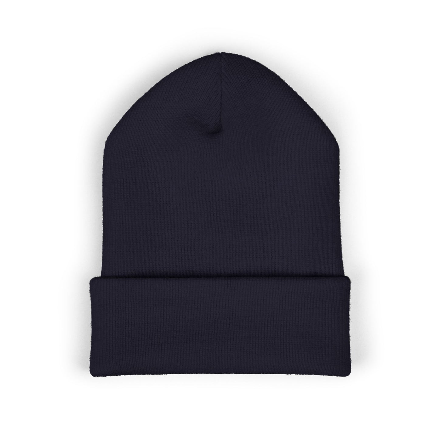 Embroidered Skull Cuffed Beanie