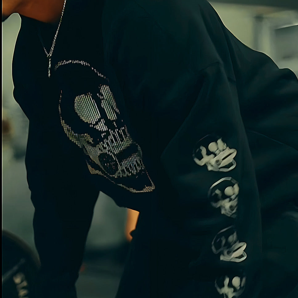 SBC Skull Oversize Fleeced Hoodie