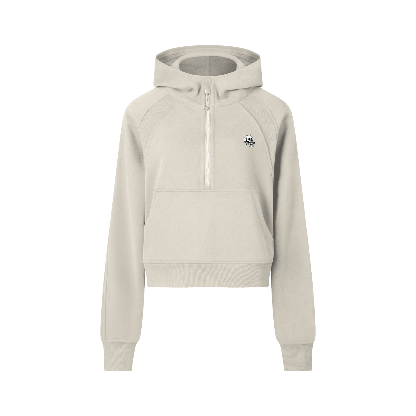 Women's SBC Skull Cropped Half-Zip Hoodie
