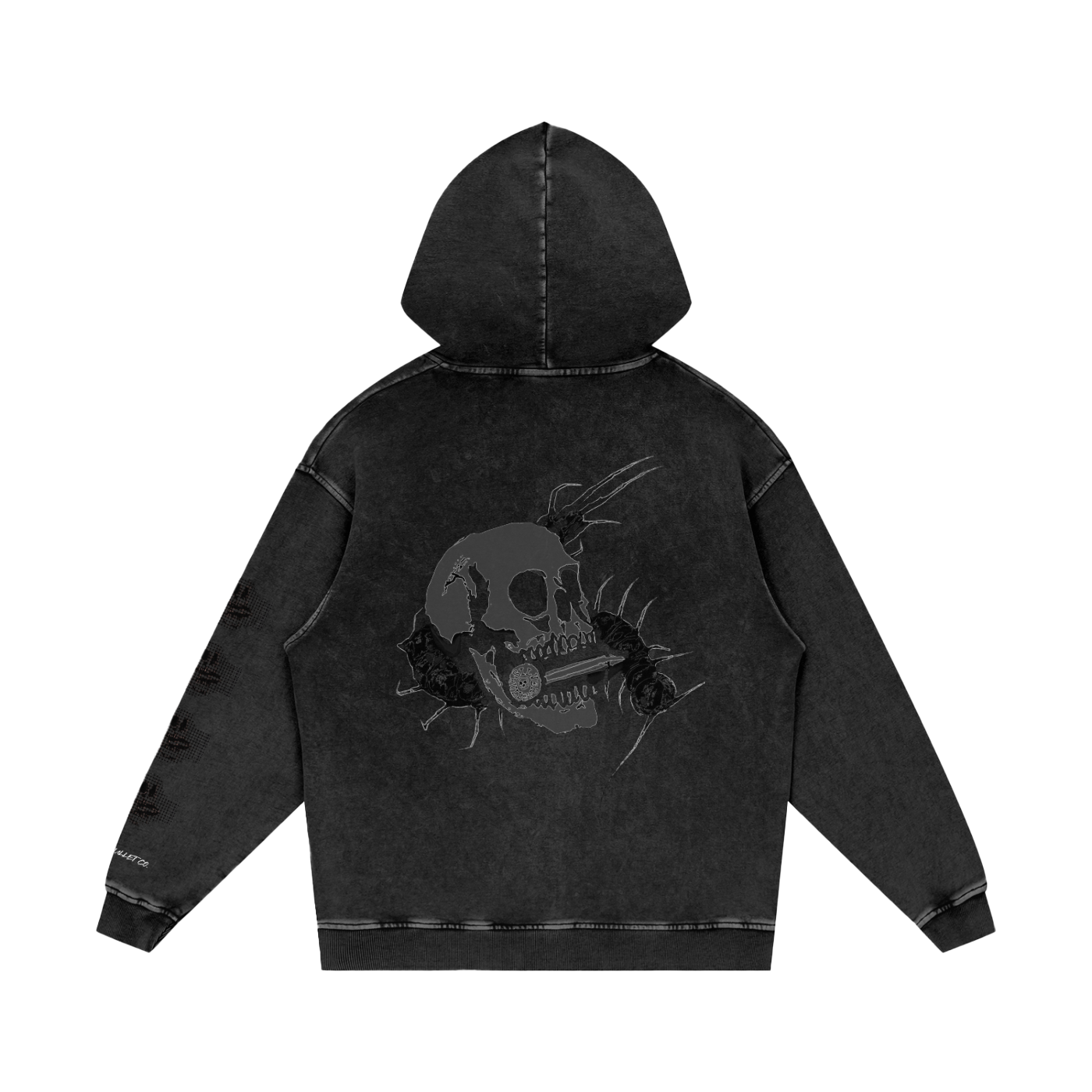 SBC Skull Loose Cotton Hoodie